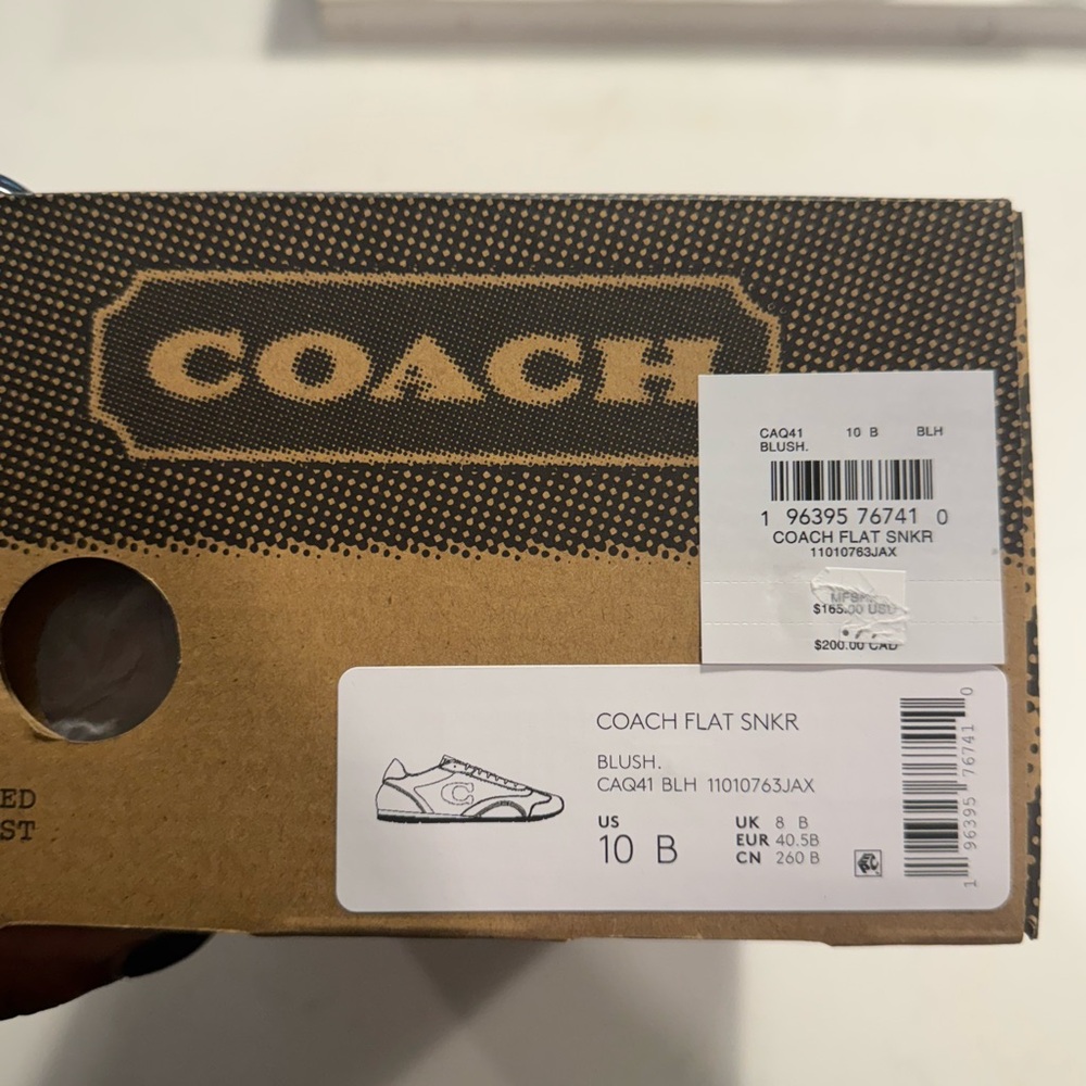 Coach women’s Blush Flat Sneakers - Picture 9 of 9